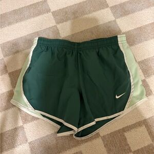 Nike girls Dark Green Athletic Shorts